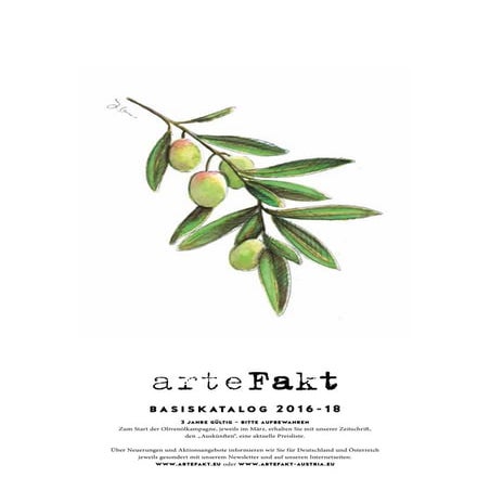 arteFact Katalog 2016