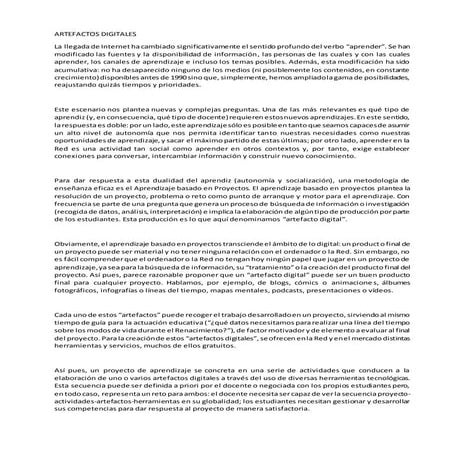 Artefactos digitales