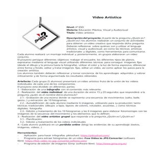 Artefacto vídeo artístico