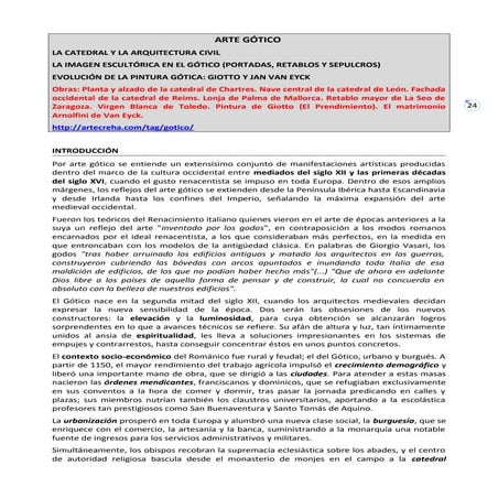 Arte gótico. Arquitectura