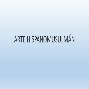 Arte hispanomusulmán