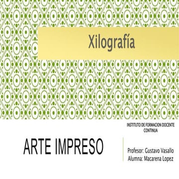 Grabado en relieve: Xilografía. Tutorial | PPTX