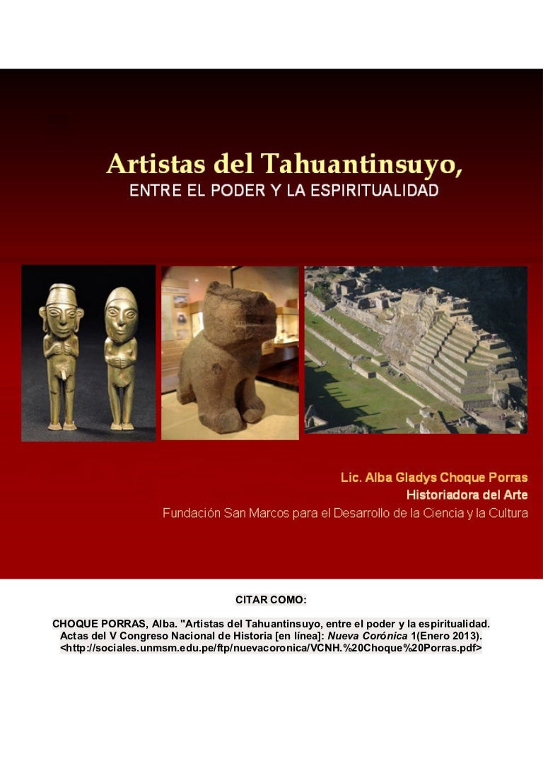 Arte Inca Artistas Del Tahuantinsuyo Entre El Poder Y La Espirituali