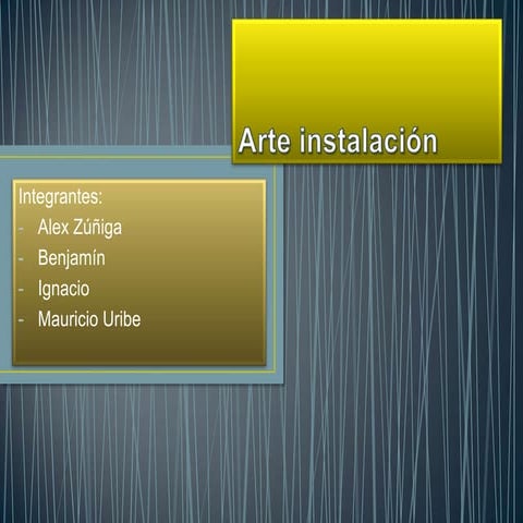 Arte instalacion