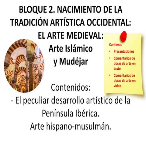 Arte islámico, estándares de aprendizaje EBAU. Presentación interactiva