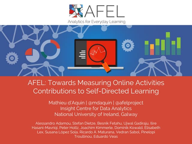 AFEL: Towards Measuring Online Activities Contributions to Self-Directed Lear...