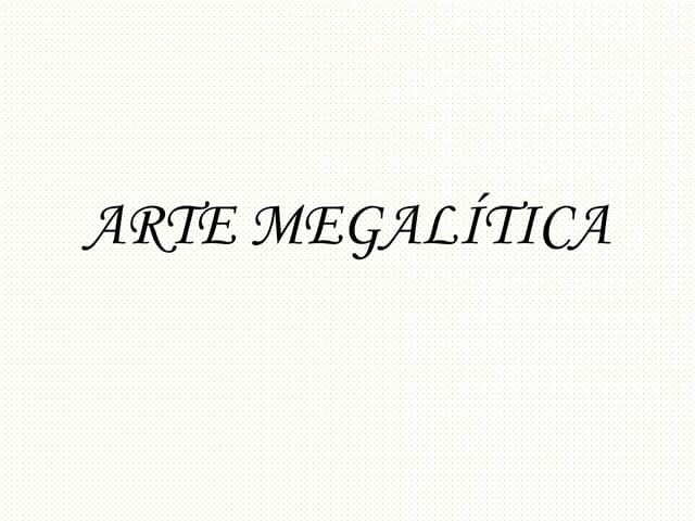 Arte megalítica