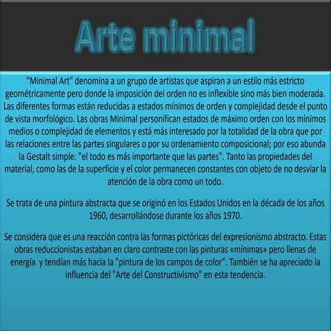 Arte minimal