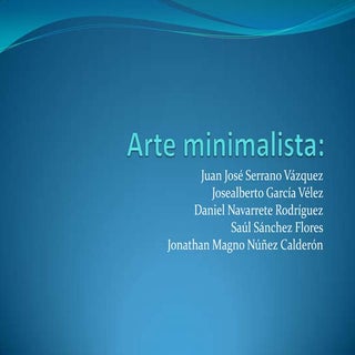 Arte minimalista