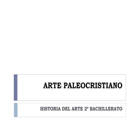 Arte paleocristiano