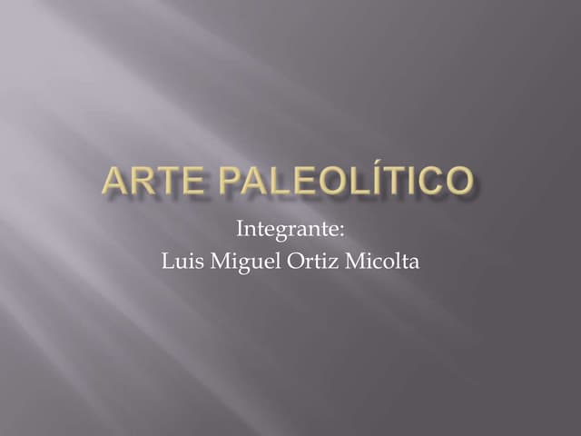 Arte paleolítico
