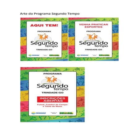 Arte programa segundo tempo