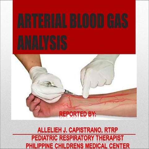 Arterial blood gases