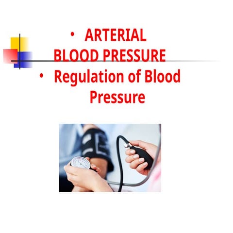 Arterial Blood Pressure & its Regulation Mechanisms.pptx