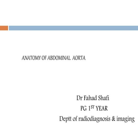 Blood supply of abdomen | PPTX