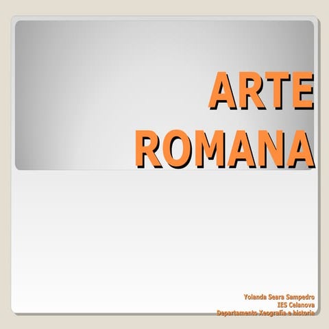 Arte romana