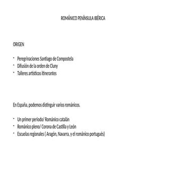 ARTE ROMANICO en España. láminas y título