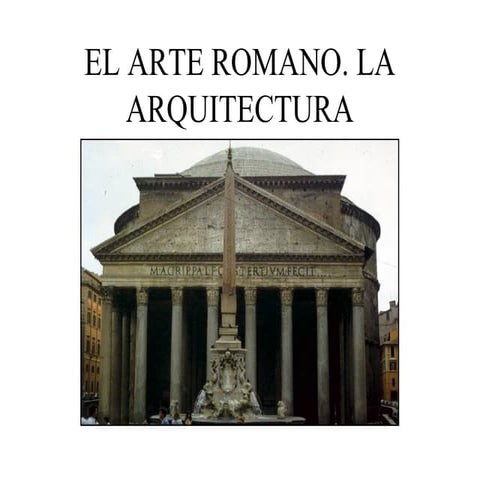 Arte romano arquitectura