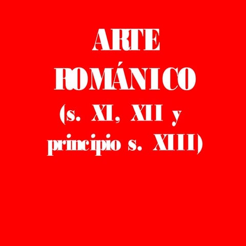 Arte románico 2º ESO