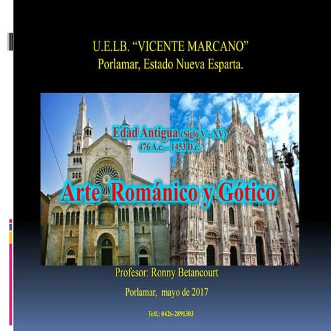 Arte románico y gótico