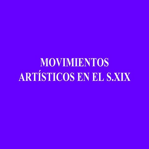 Arte s.xix eso