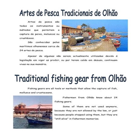 Artes de pesca em olhão