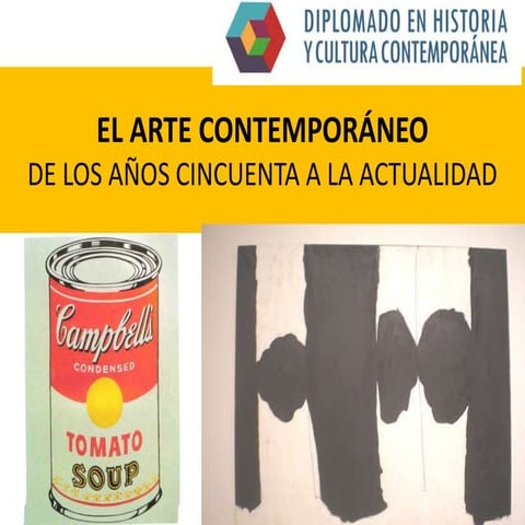 Diplomado en Historia y Cultura Contemporánea.El arte en los siglos XX y XXI ...