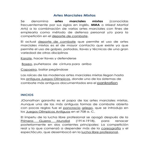 Artes marciales mixtas