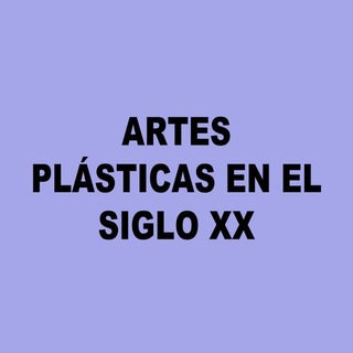 Artes plásticas en la primera mitad...