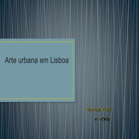 Arte urbana em lisboa