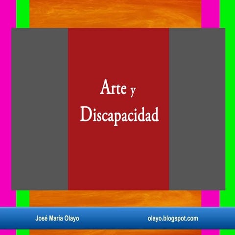 Arte y discapacidad.
