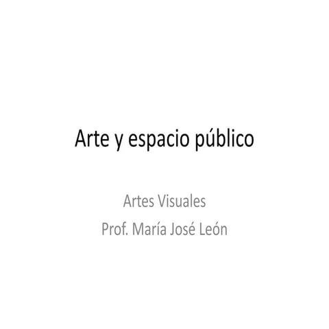 Arte y espacio público