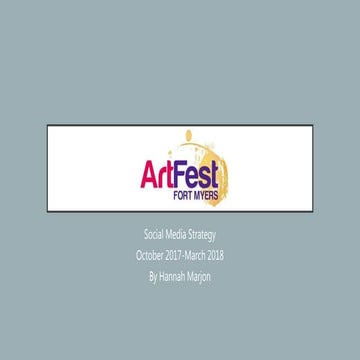 Art fest social media strategy 