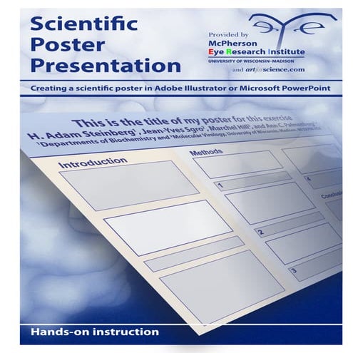 Scientific Poster Making Using Adobe Illustrator -hmftj