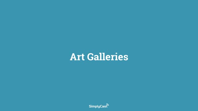 Art Galleries Webinar