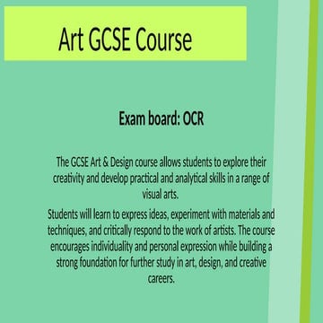 West Hatch High School - GCSE Art Presentation | PPTX