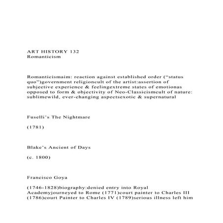 ART HISTORY 132RomanticismRomanticismaim reacti.docx