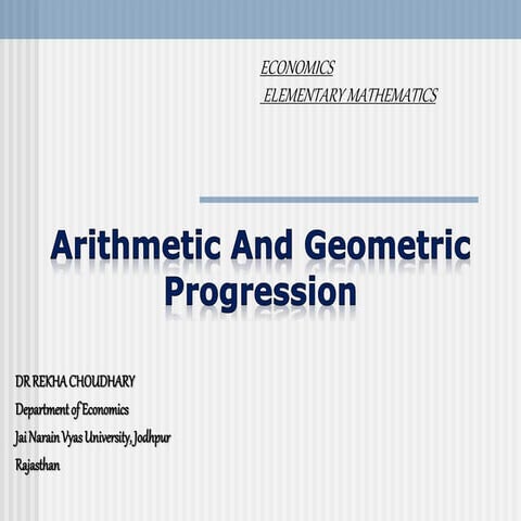 Arithmetic and geometric mean
