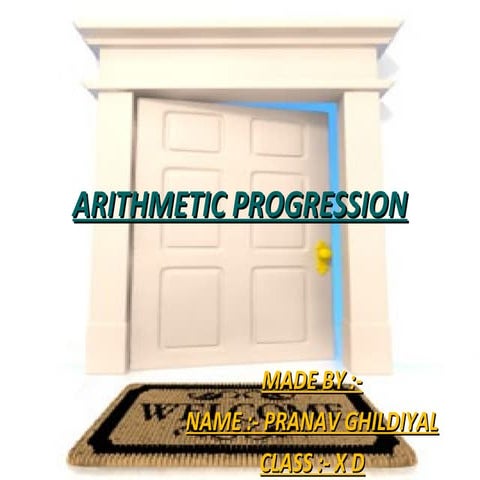 CBSE Class XI Maths Arthmetic progression