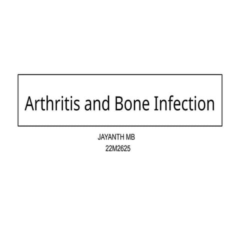 Orthopedic and Infectious Bone Conditions: Sprains, Tuberculosis ...