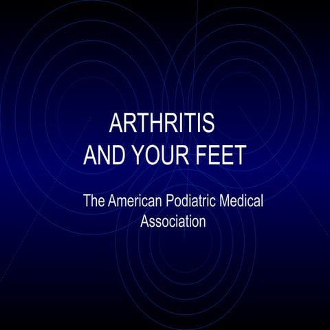 Arthritis and your feet