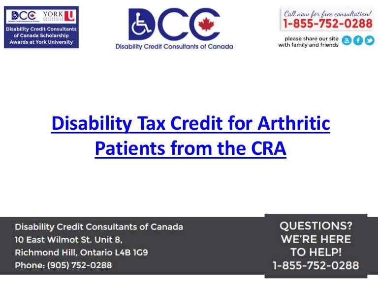 Arthritis Disability Tax Credit Benefits Disability Credit Consul
