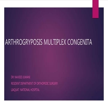 Arthrogryposis multiplex congenita