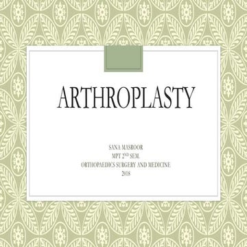 Arthroplasty