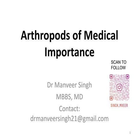 Arthropods of medical importance