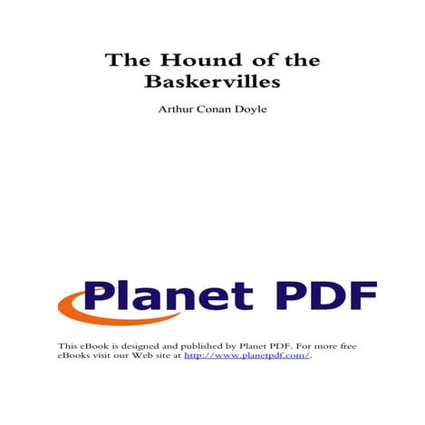 Arthur conan doyle   the hound of the baskervilles