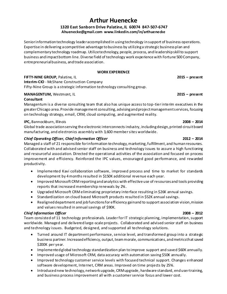 technology consultant resumes