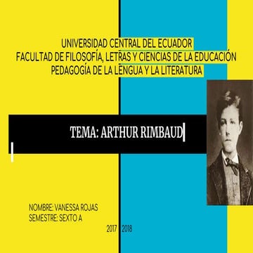 Arthur Rimbaud | PPTX