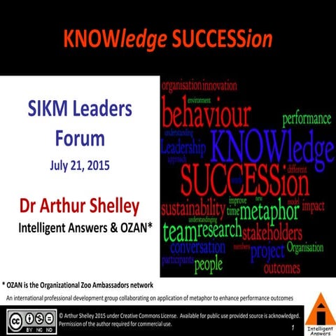 Arthur Shelley - KNOWledge SUCCESSion