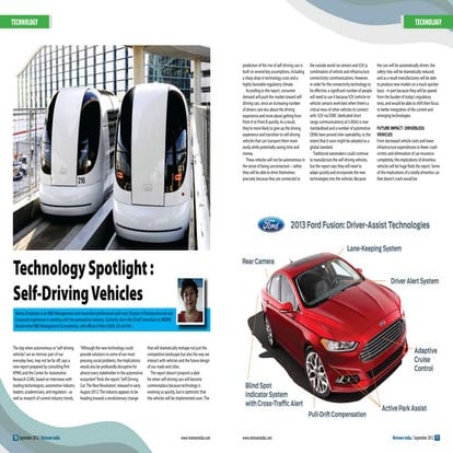 Self Driving Vehicles (sept 2012)
